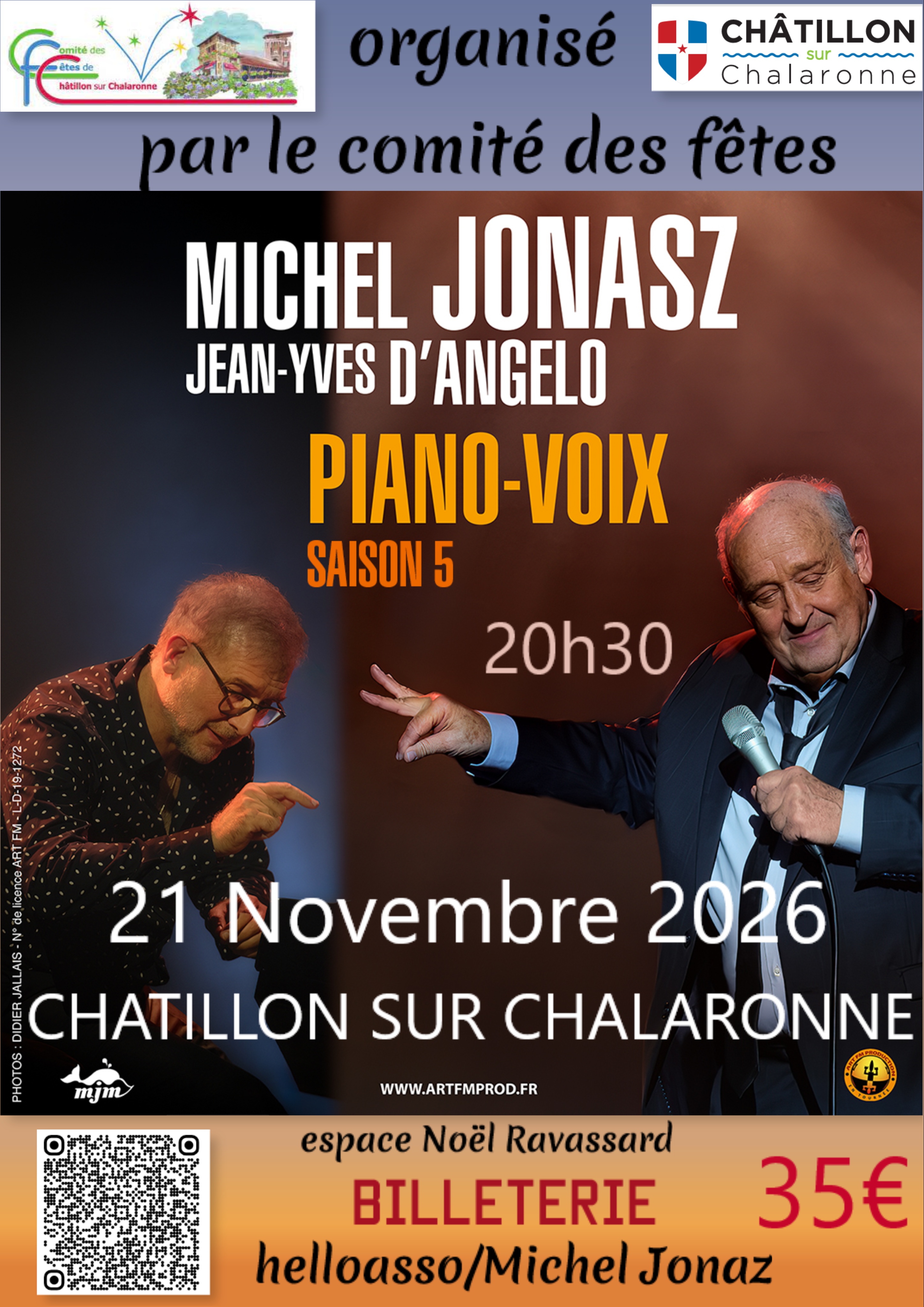Concert de Michel Jonasz - Piano-voix - Saison 5