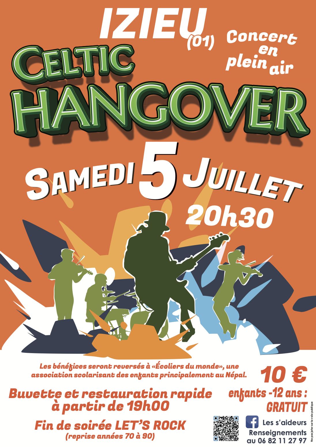 Concert en plein air avec "Celtic Hangover"_Izieu