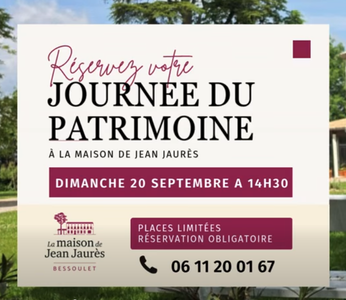Journées Européennes du Patrimoines 2026 - Visite de la maison Jean Jaurès