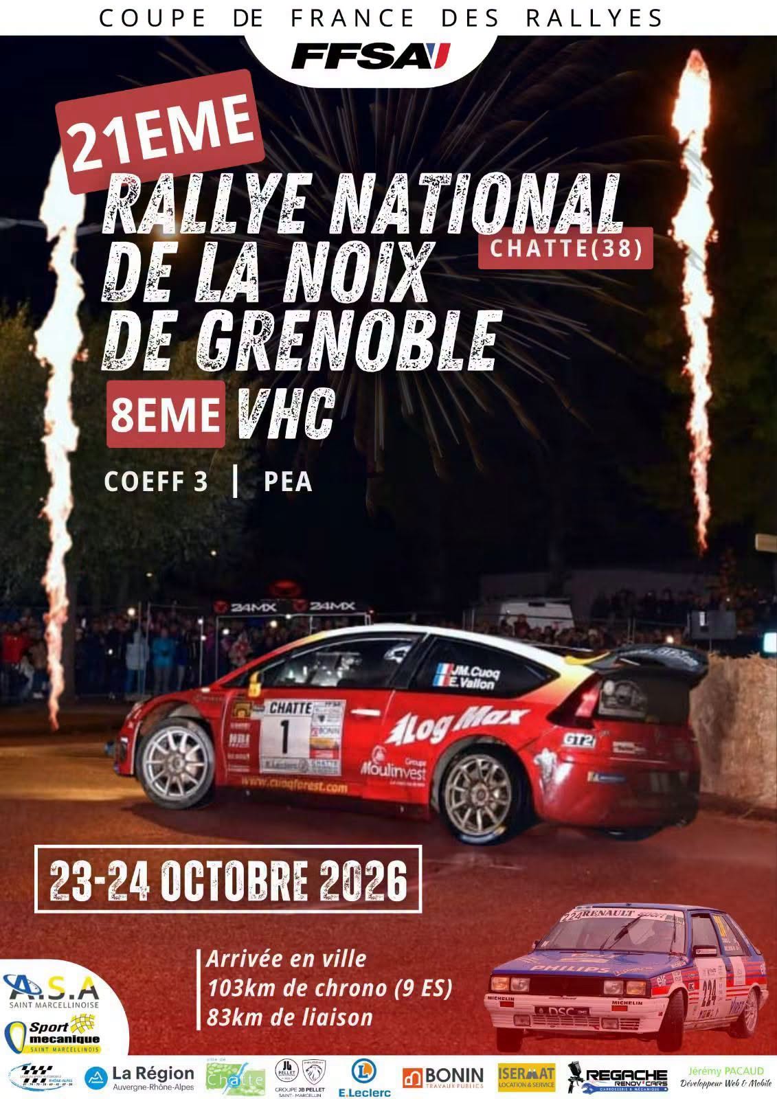 21ème Rallye National de la Noix de Grenoble & 8e Rallye VHC_Chatte
