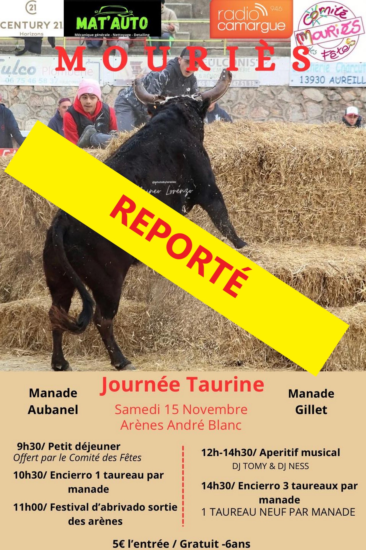 [REPORTÉ] Journée taurine