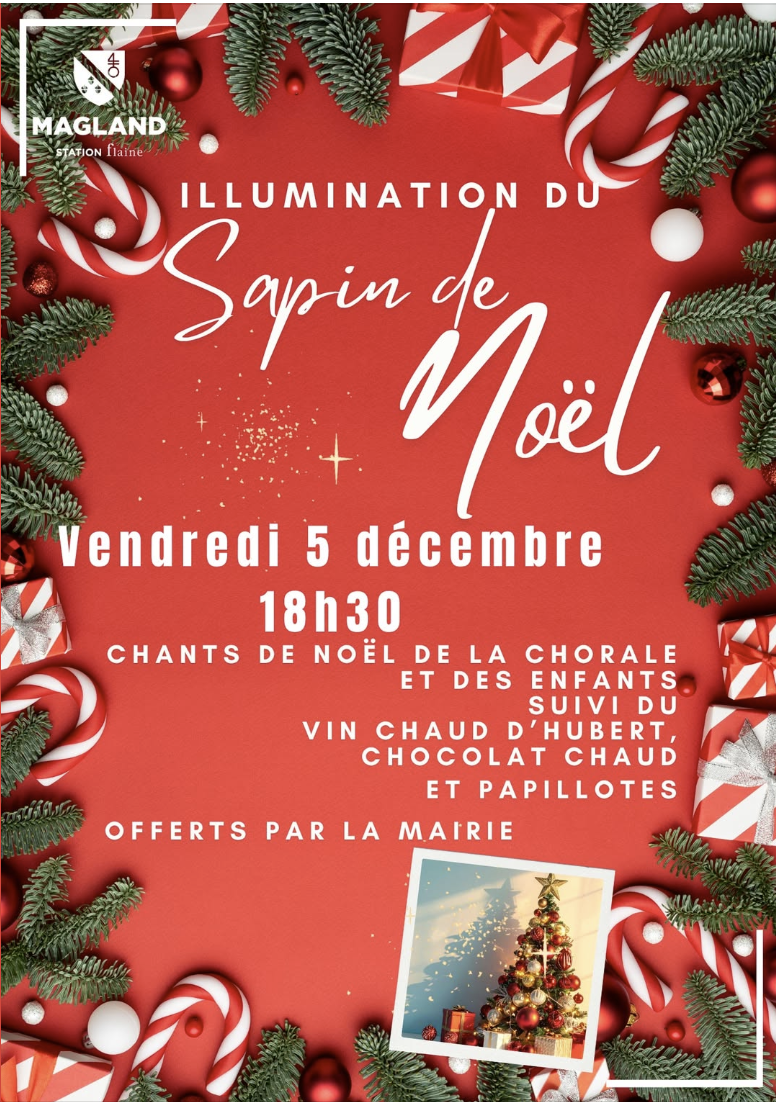Illumination du sapin de Noël_Magland