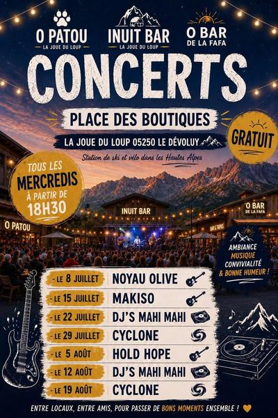 Les concerts de la Place des Boutiques