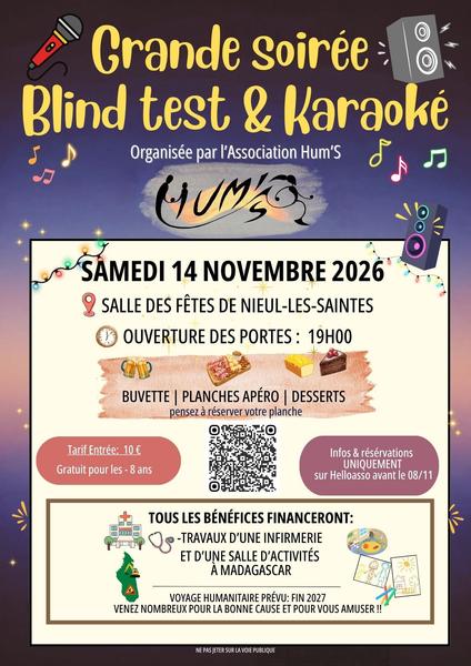 Grande Soirée Blind Test & Karaoké