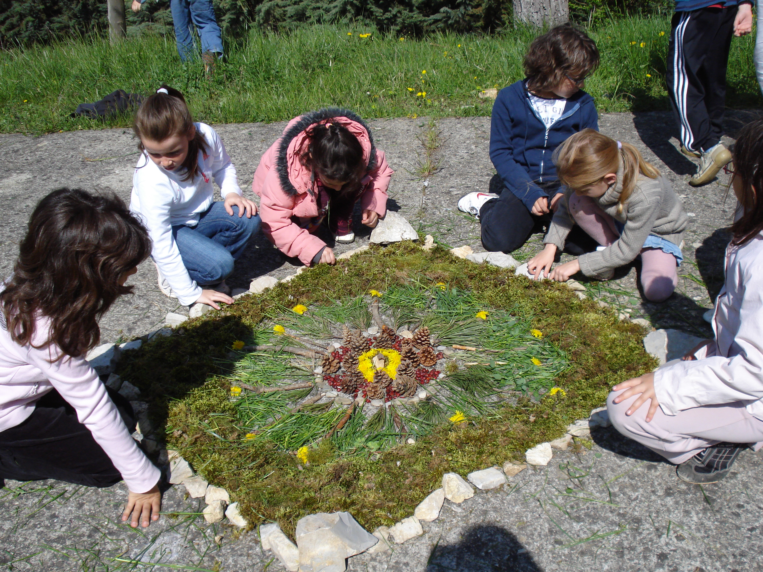 Classe decouverte land art drome iddj