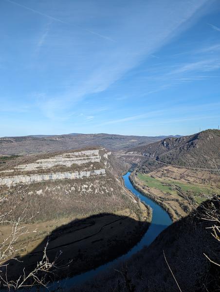 Vue sur les gorges de l'Ain