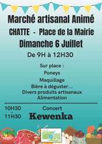 Marché artisanal animé Concert Kewenka_Chatte