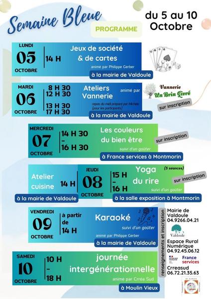 Semaine Bleue – Atelier cuisine