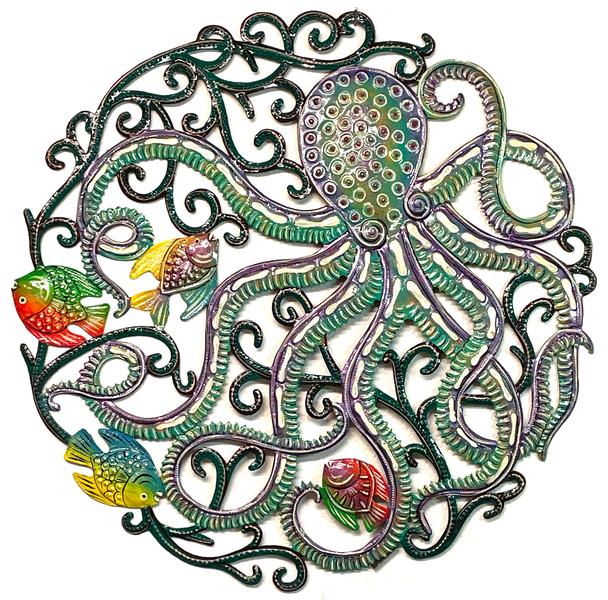 Sculpture métal colorée