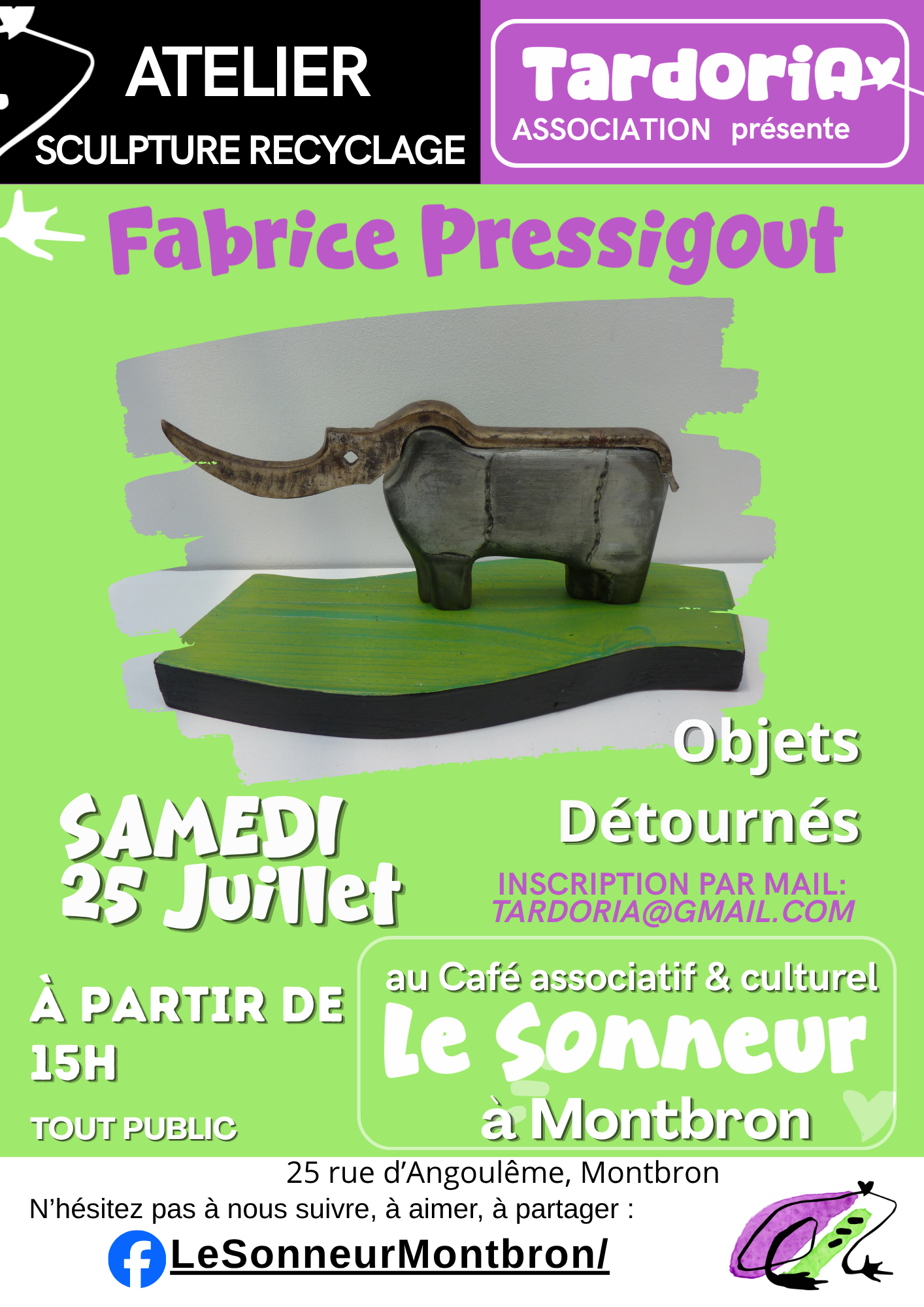 Atelier Sculpture Recyclage( Participation libre)