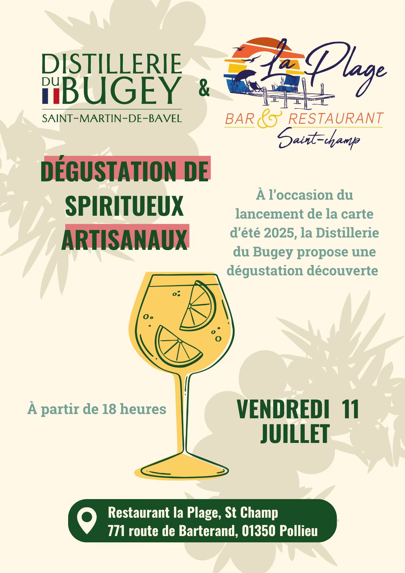 Dégustation de spiritueux artisanaux_Pollieu