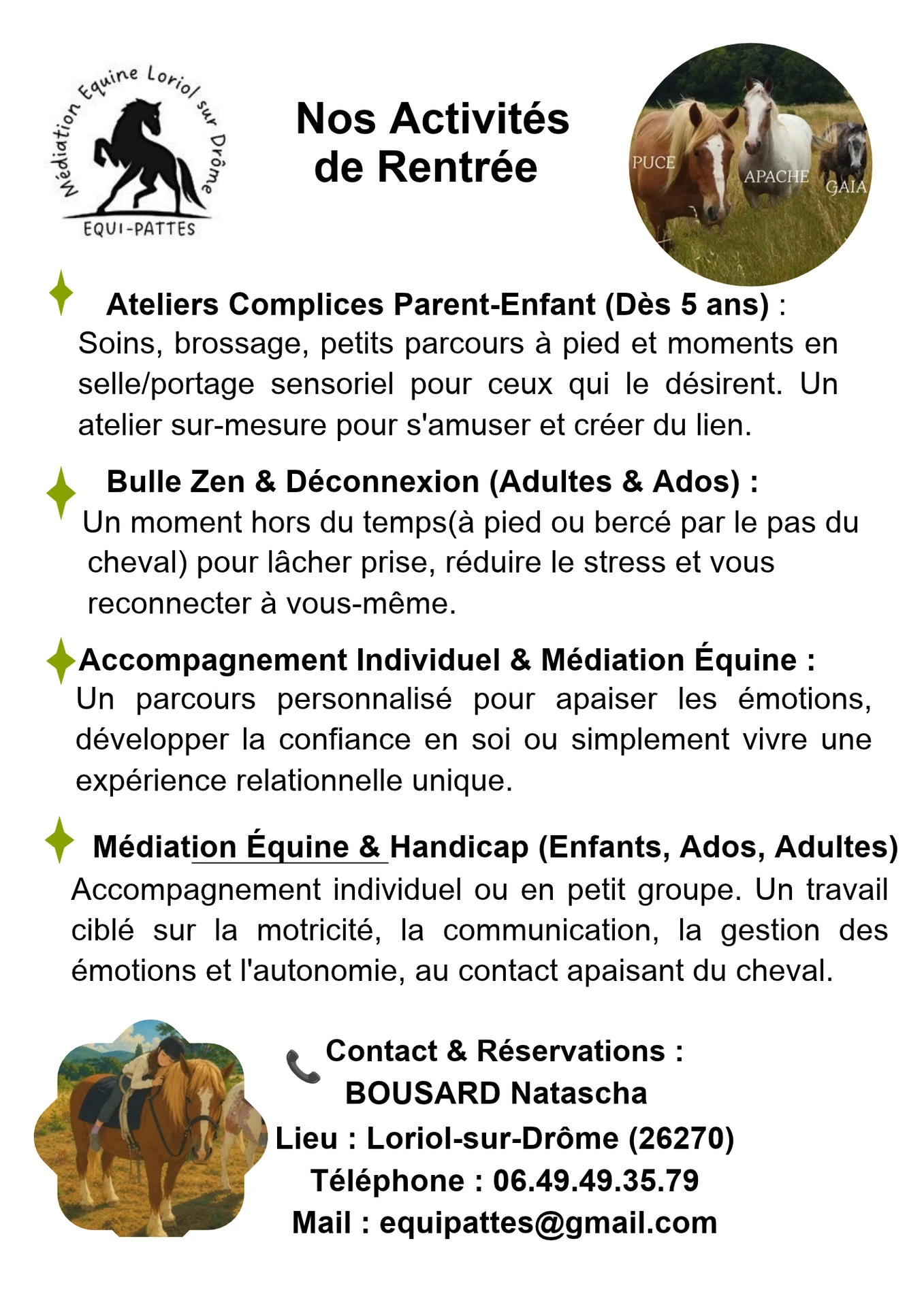 Equi-Pattes : Médiation équine_Mirmande