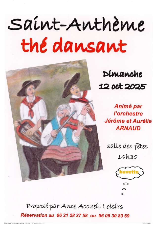 Thé dansant // Saint-Anthème