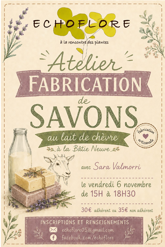 Atelier de saponification à froid