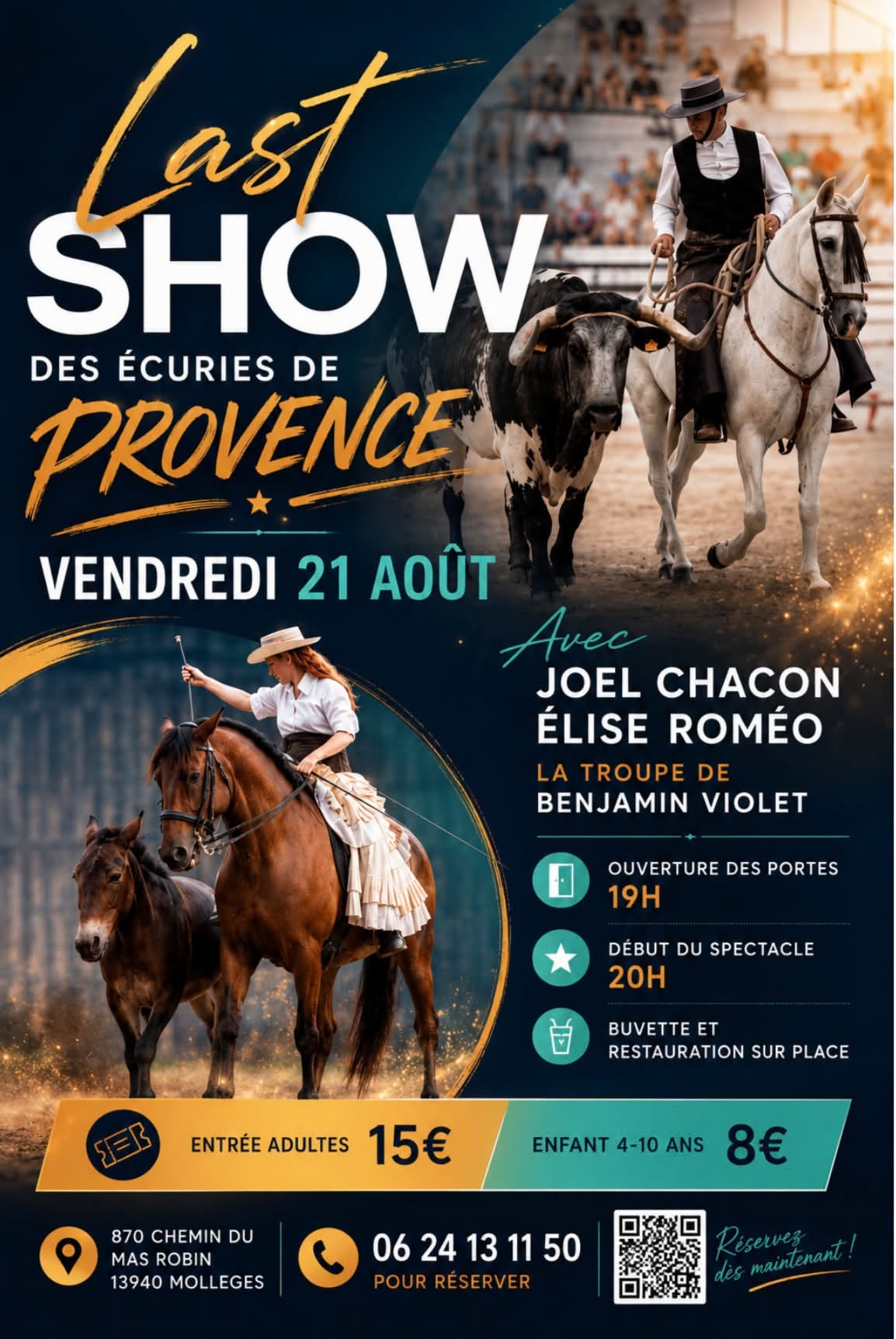 Spectacle équestre des Ecuries de Provence