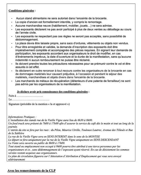 bulletin adhesion verso