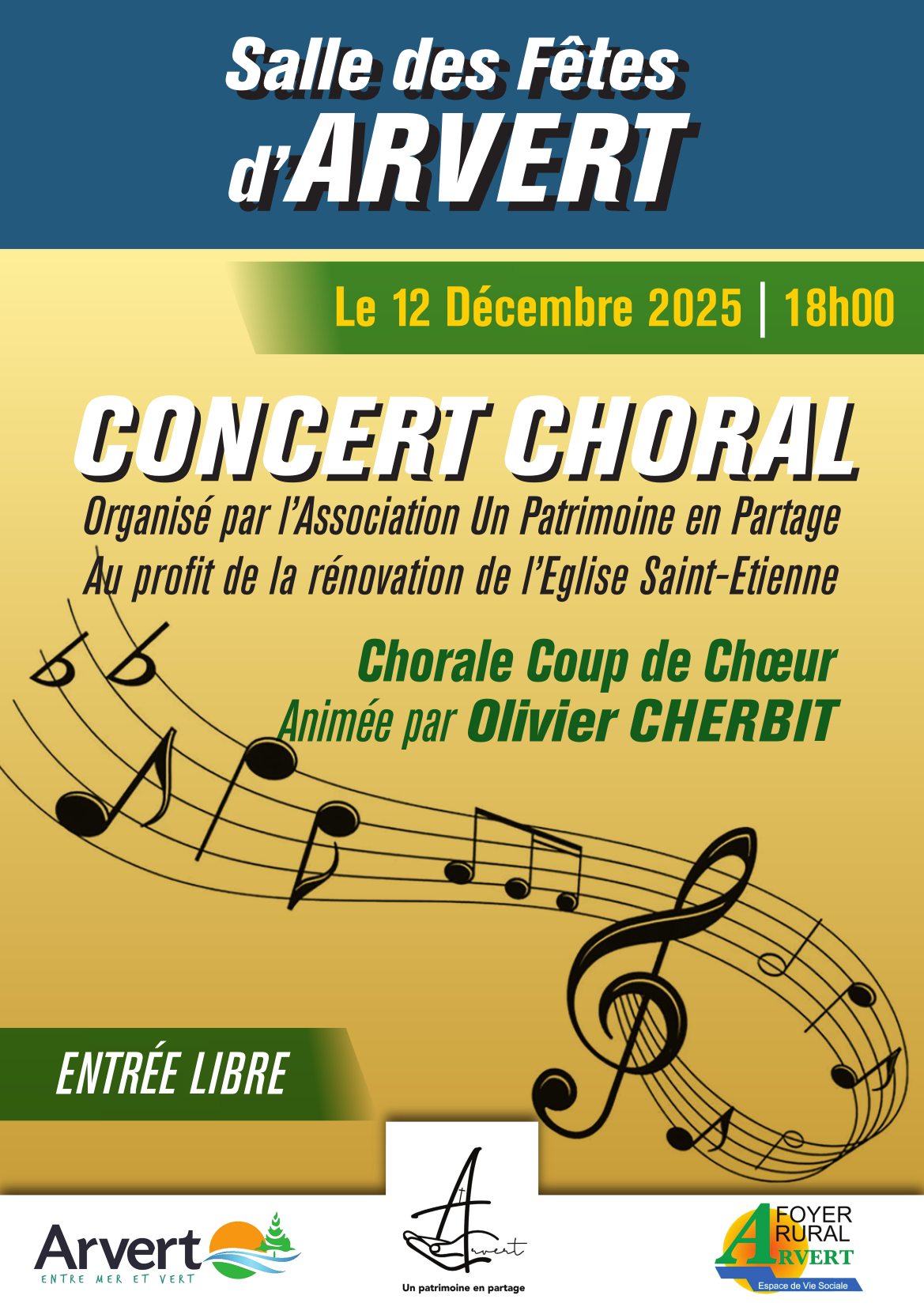 Concert-Chorale au profit de la rénovation de l’Église Saint-Étienne