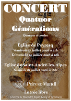 Concert Quatuor Générations - Saint-André-les-Alpes-en - Photo 3