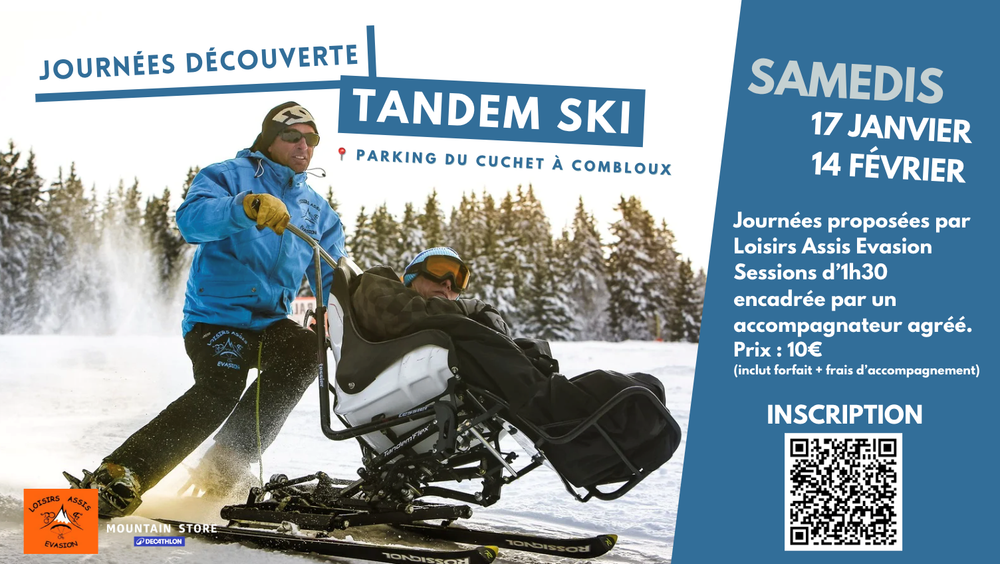 Journées découverte tandem ski avec Décathlon Mountain Store_Passy