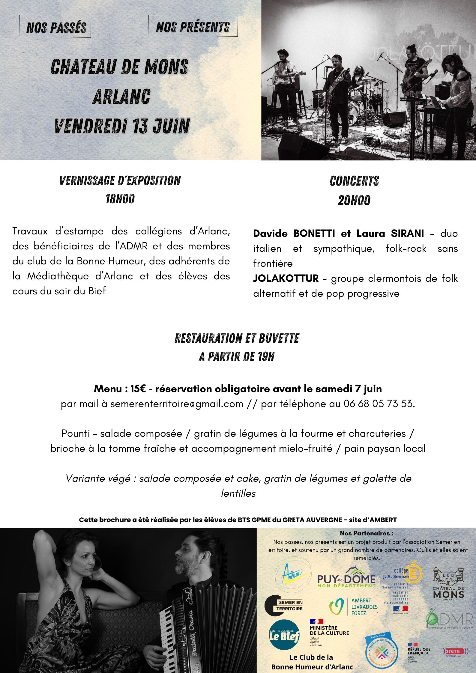 Rock’estampes – Vernissage et concerts // Arlanc