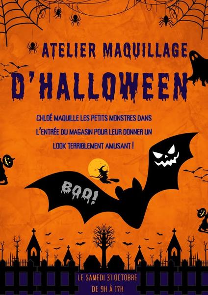 Atelier maquillage d'Halloween