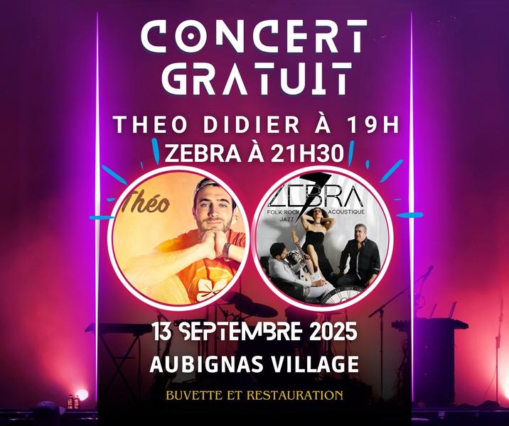 Concert Théo Didier et Zebra_Aubignas