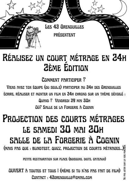 Affiche Festival Un court métrage en 24h