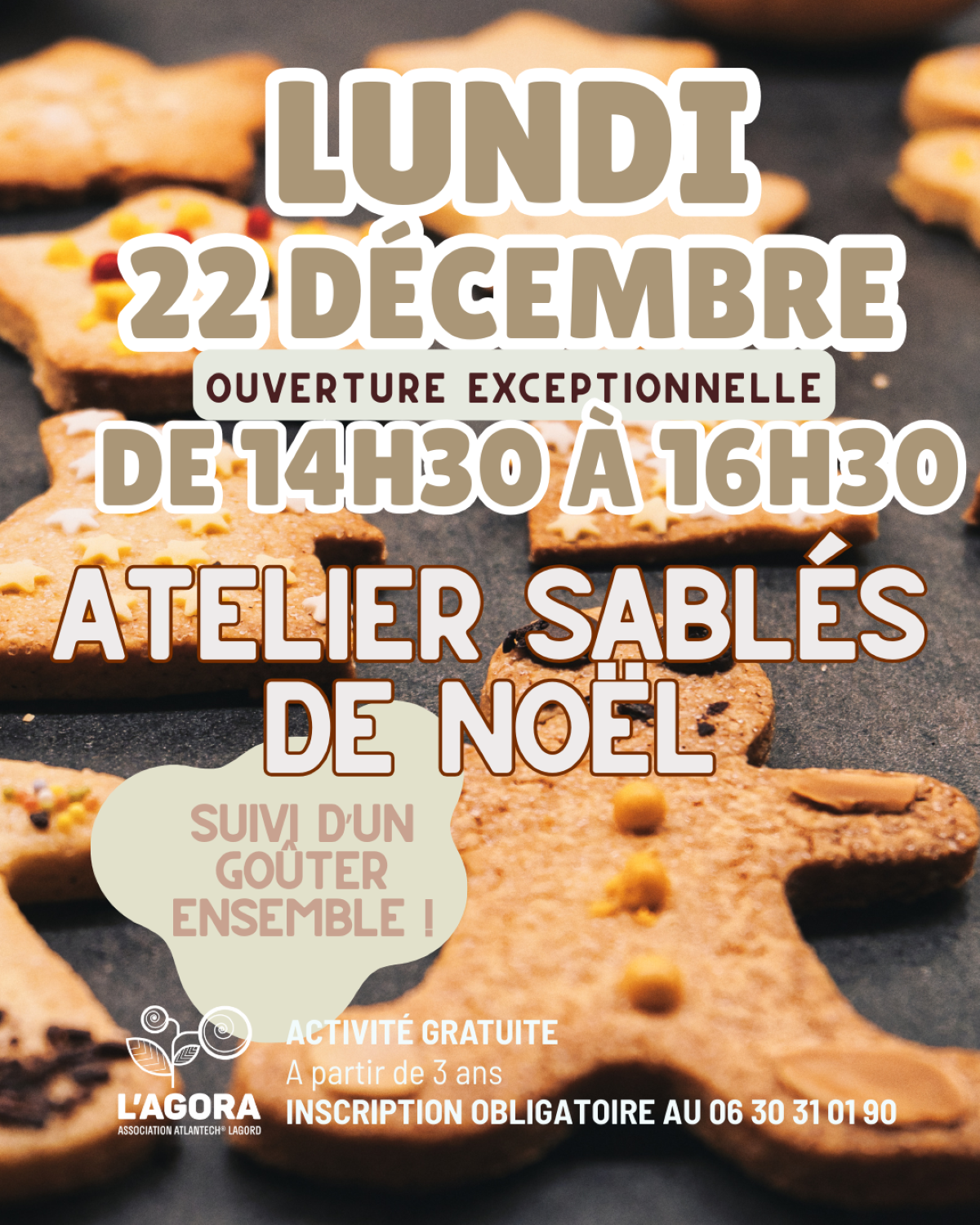 Atelier sablés de Noël 