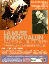 Concert la muse Ninon Vallin_Viriville