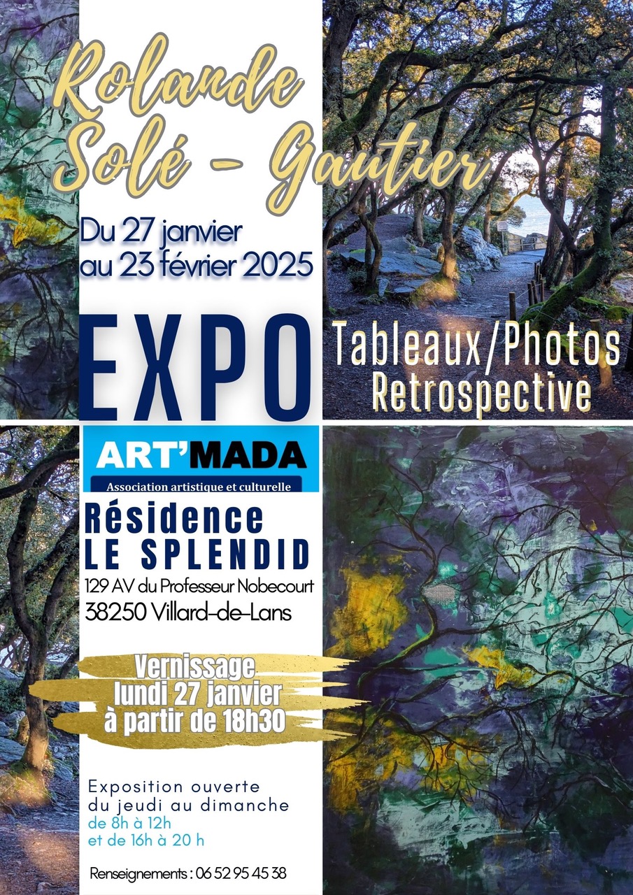 Exposition de Mme Rolande Solé-Gautier avec Art'Mada_Villard-de-Lans