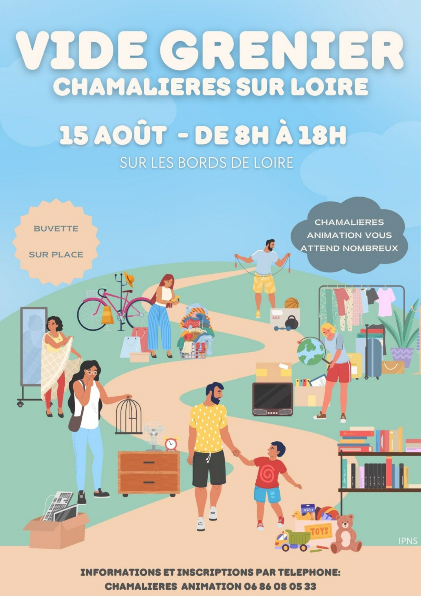 Vide-grenier à Chamalières/Loire