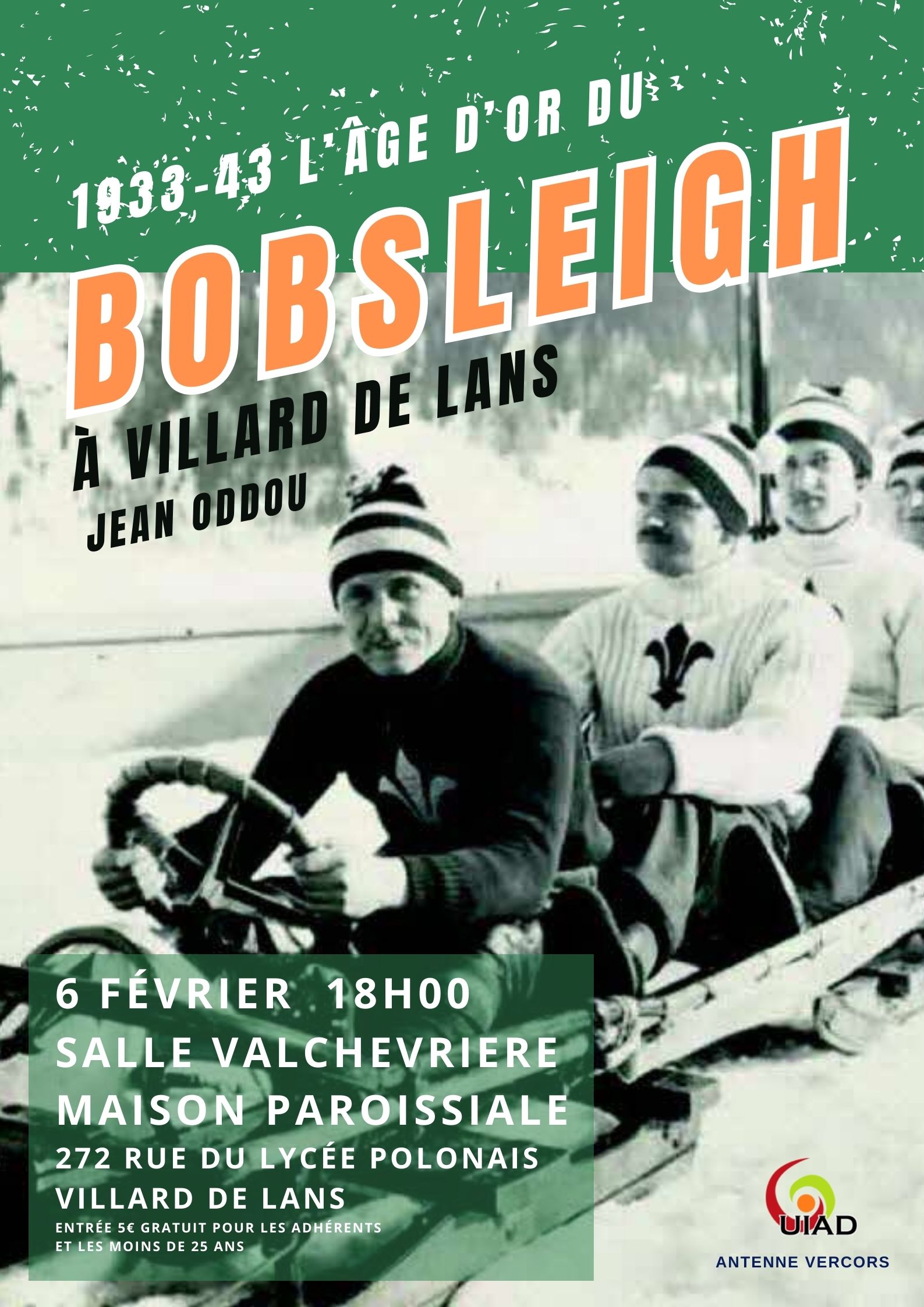 Conférence - 1933-43 L'âge d'or du Bobsleigh -_Villard-de-Lans