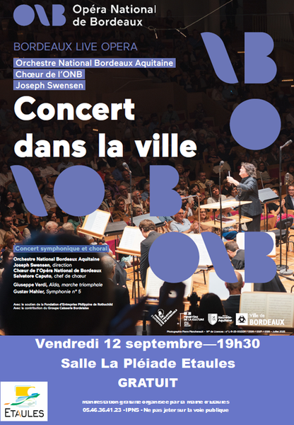 Retransmission d’un concert de l'Orchestre national de Bordeaux