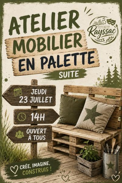 Atelier de mobilier en palette