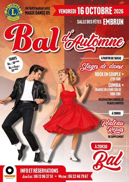 Bal d'automne du Lions Club d'Embrun