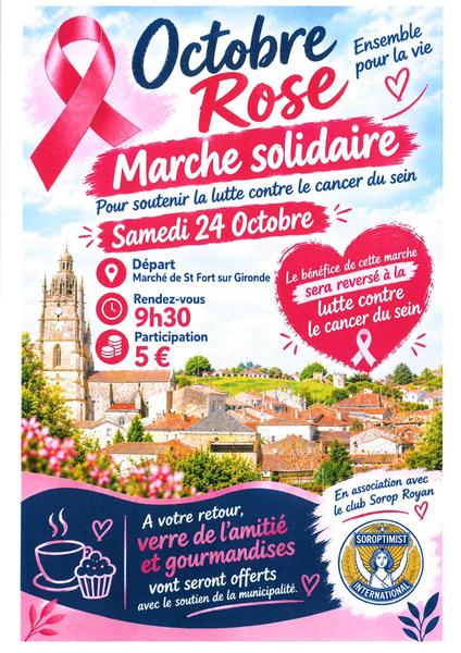 Marche solidaire Octobre Rose