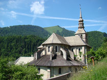 Abbey of Abondance in summer