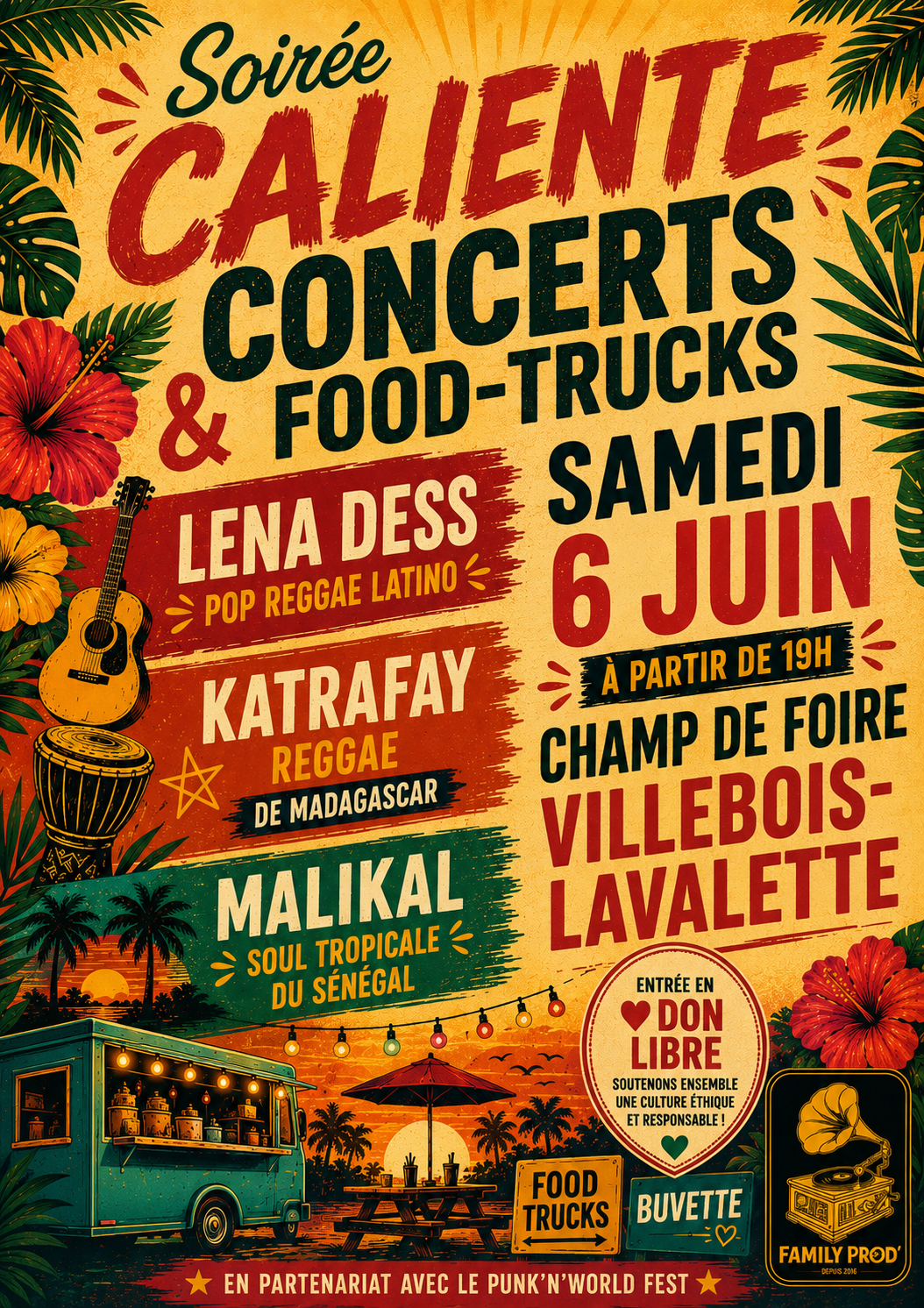 Soirée Caliente Concerts & Food trucks