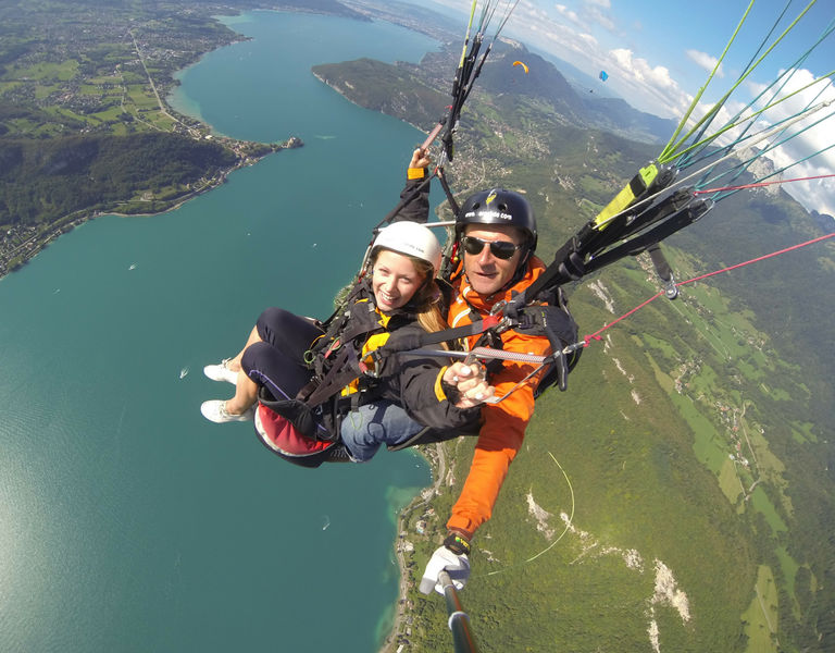 Aeroslide parapente Doussard Sources du lac d'Annecy