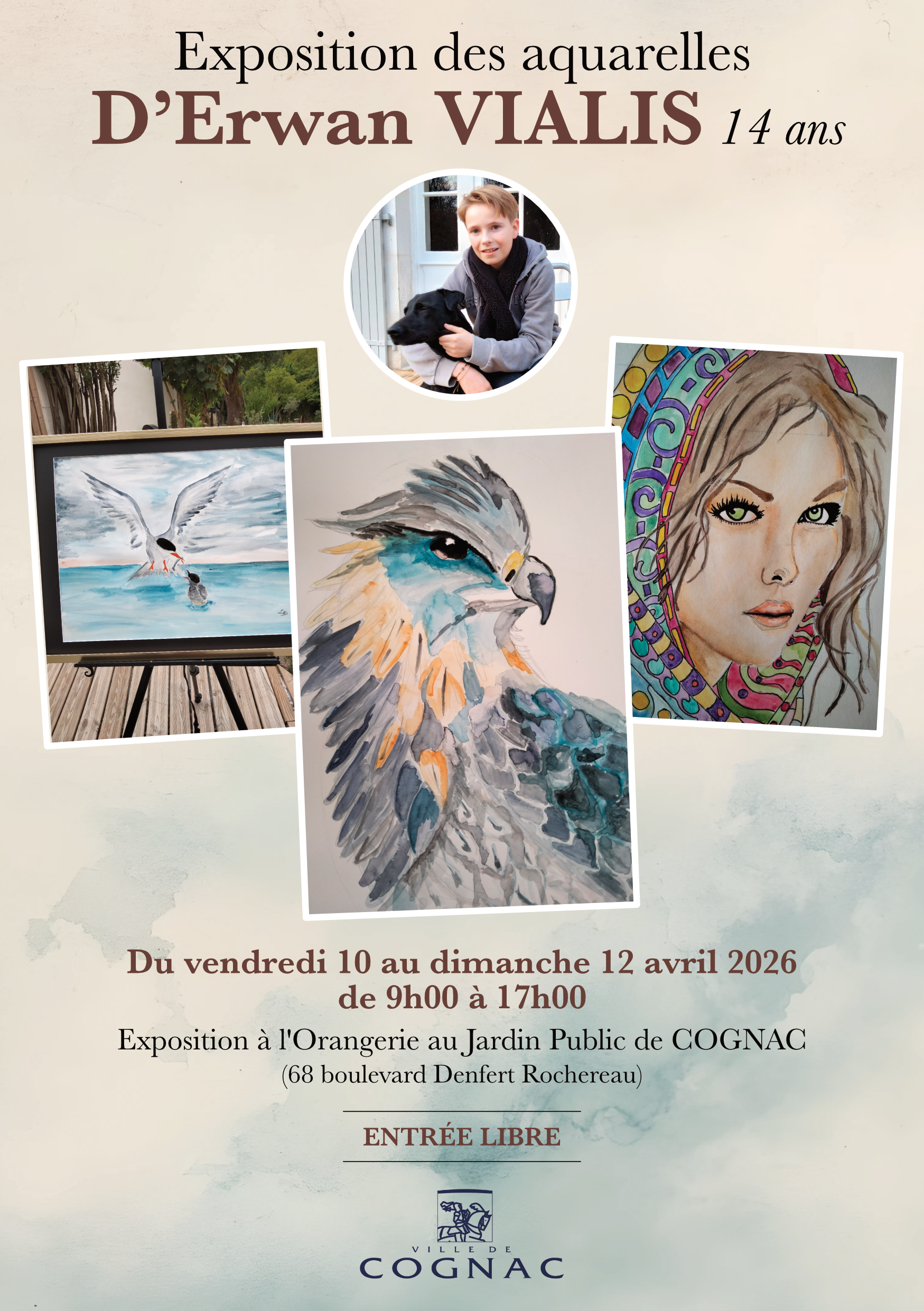 Exposition | Aquarelles Erwan Vialis