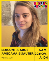 Rencontre ados avec Anaïs Sautier_Voiron