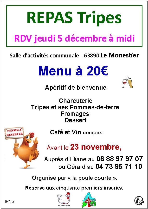 Repas tripes // Le Monestier
