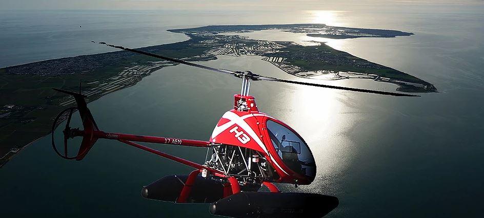 Survol de l'île en hélicoptère ULM