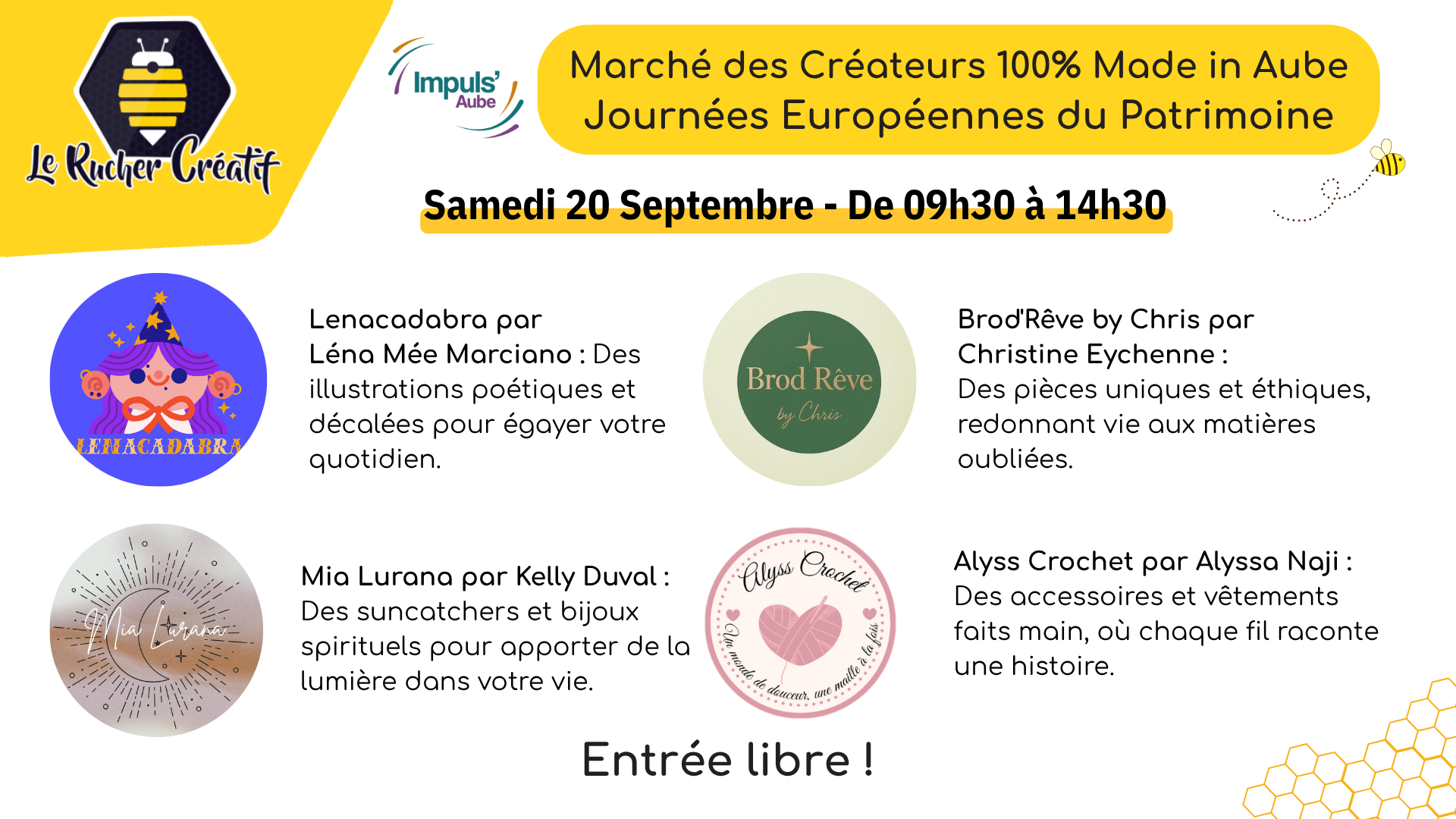 Marché des créateurs 100% Made in Aube