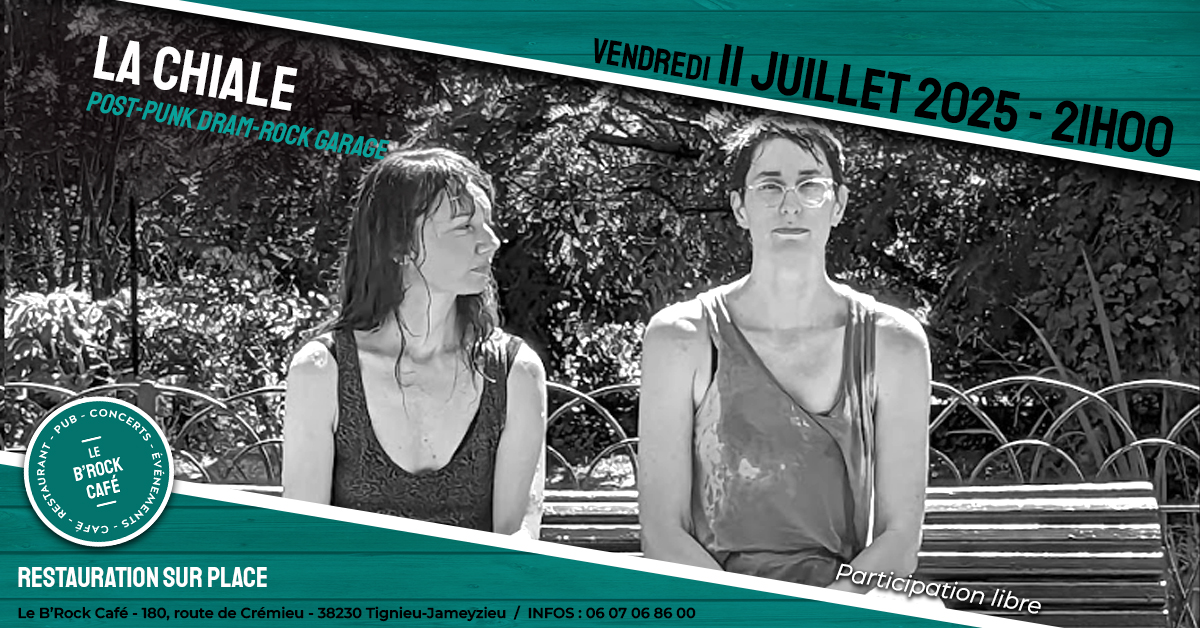 Concert du B'Rock café : La chiale - Tignieu-Jameyzieu - Balcons du Dauphiné