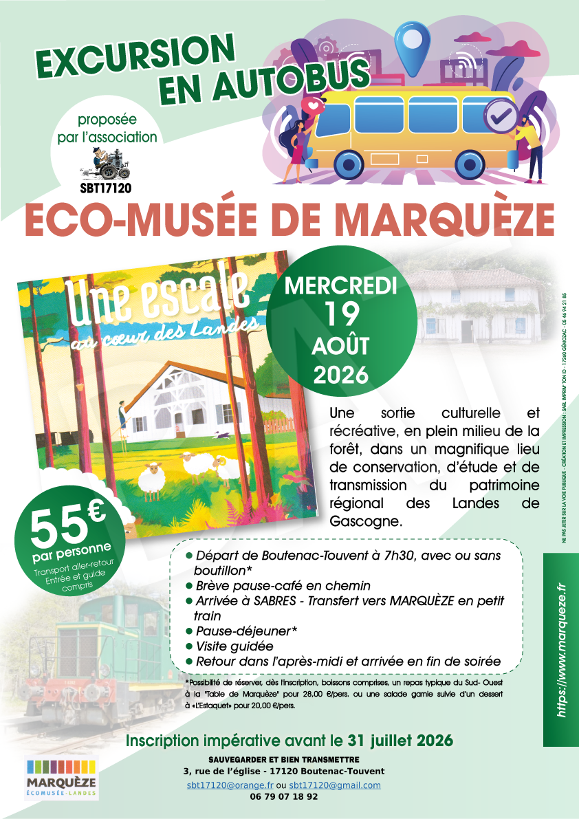 Sortie en autobus : Les Landes de Gascogne
