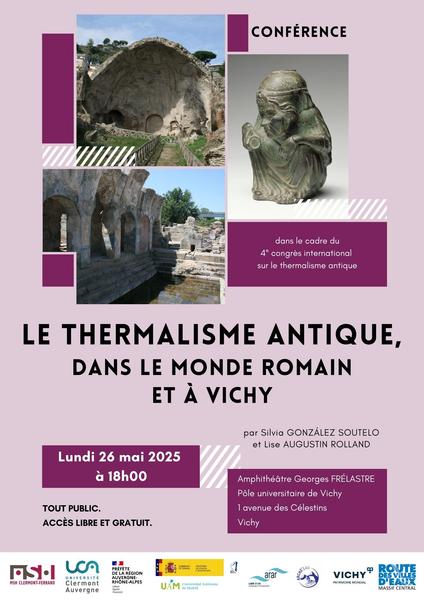 Conférence « Le thermalisme antique, dans le monde romain et à Vichy »