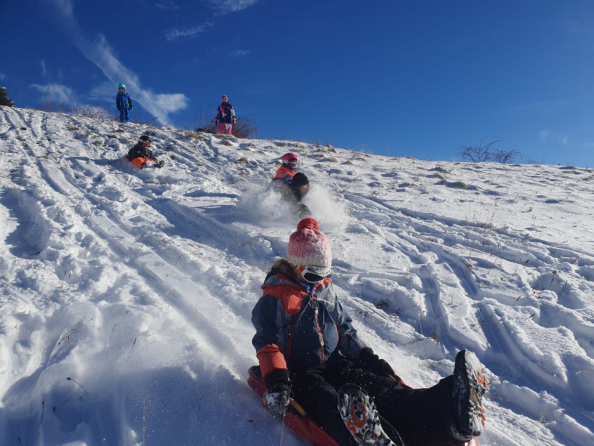 Enfants luge