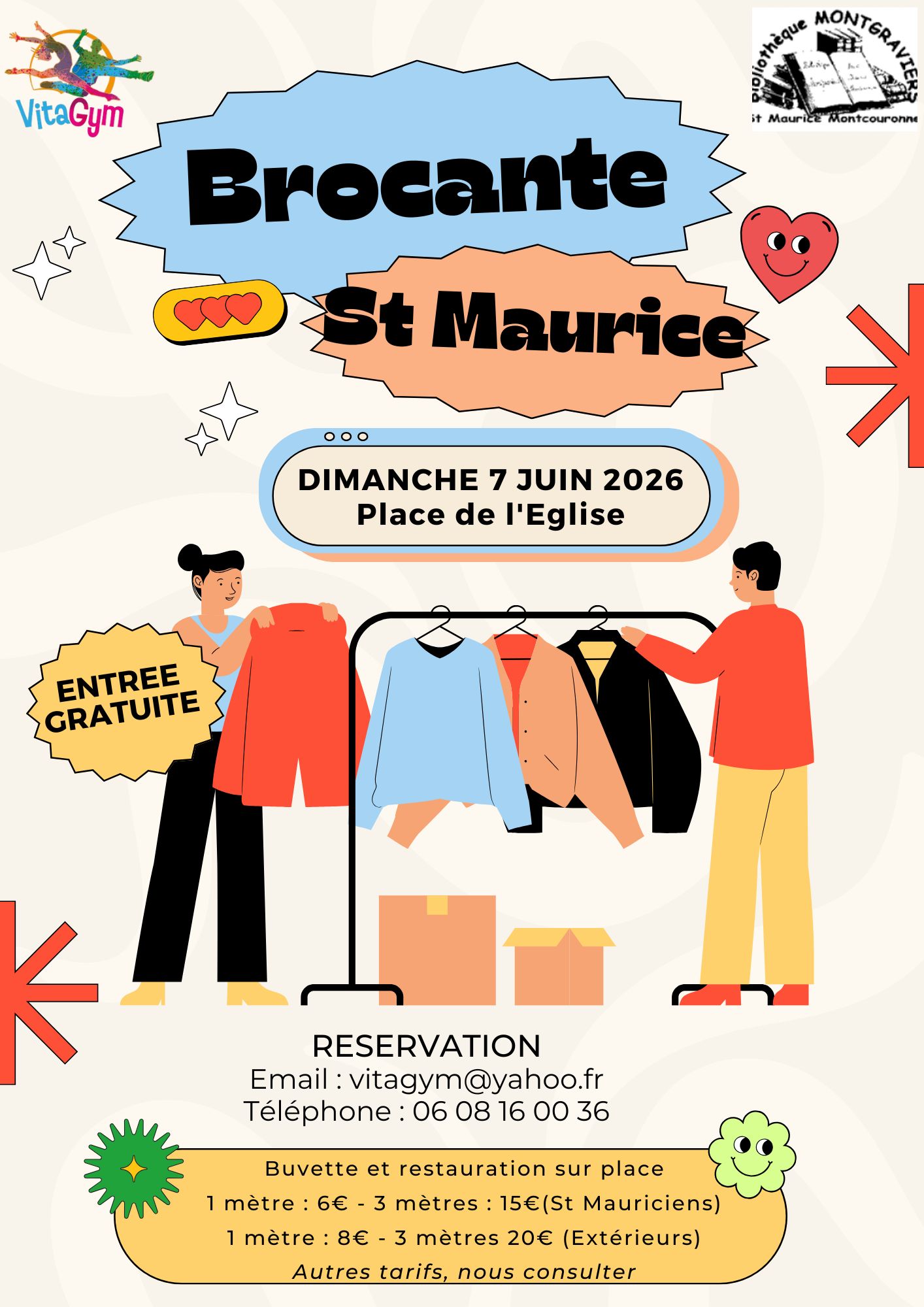 Brocante Saint-Maurice-Montcouronne, juin 2026