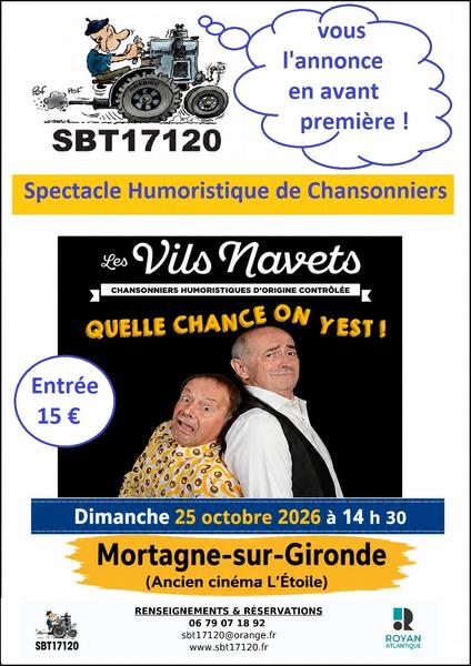 Spectacle humoristique de chansonniers